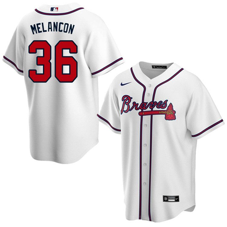 Nike Men #36 Mark Melancon Atlanta Braves Baseball Jerseys Sale-White